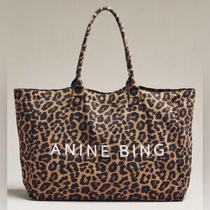 🐆 NWT ANINE BING Leo Canvas Tote